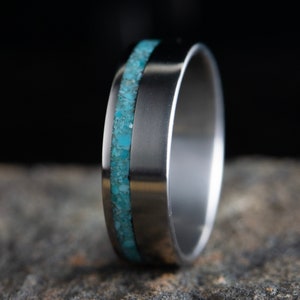 Mens turquoise wedding band discount