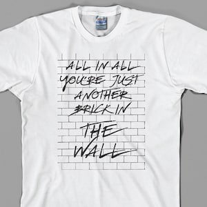 Koszulka inspirowana The Wall, syd barrett david gilmour roger waters another brick dark side moon classic rock koszulka graficzna, wszystkie rozmiary/kolory