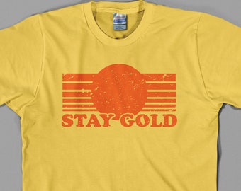 Stay Gold T Shirt - Pony Boy, die Außenseiter, 80er Jahre, Film, Film - Grafik Tee, Alle Größen & Farben