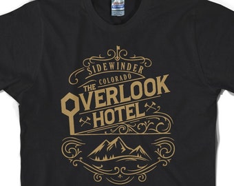 Overlook Hotel Colorado inspired T Shirt, hotel, motel, Jack Torrance, room 217 horror 1980 kubrick redrum motel novel redrum king