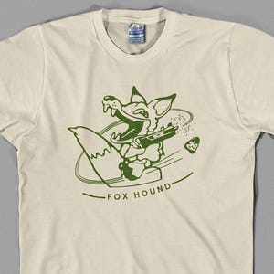 Foxhound T Shirt - metal gear solid, logo, solid snake, big boss, msx, nes, nintendo, kojima, 8 bit - Graphic tee, All Sizes