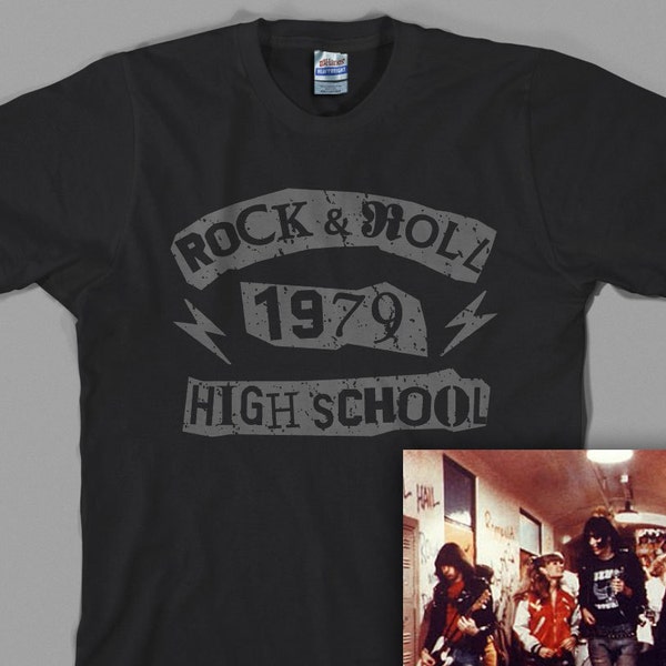 Rock and Roll High School T Shirt, movie, johnny, joey, dee dee, punk rock, 70s, 80s - Graphic Tee, All Sizes & Colors