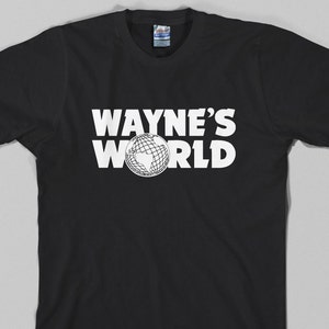 Wayne&#39;s World T Shirt  - waynes, logo, snl, movie, wayne stock, garth, 90s - Graphic tee, All Sizes & Colors