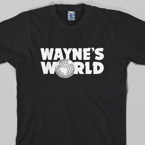 Wayne's World T Shirt  - waynes, logo, snl, movie, wayne stock, garth, 90s - Graphic tee, All Sizes & Colors