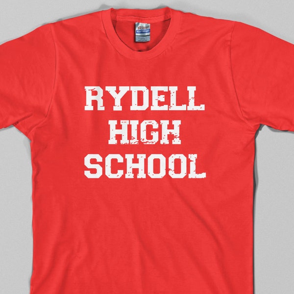 Rydell High School T Shirt - grease, musical, movie, 50s, 70s, john travolta - Graphic tee, All Sizes