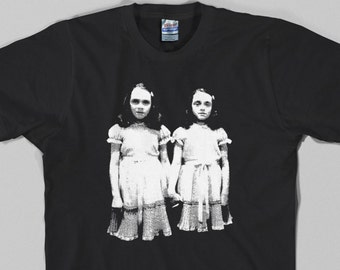 Shining T Shirt  - grady twins, stanley kubrick, overlook hotel, motel, novel, redrum, stephen king - Graphic Tee, All Sizes & Colors