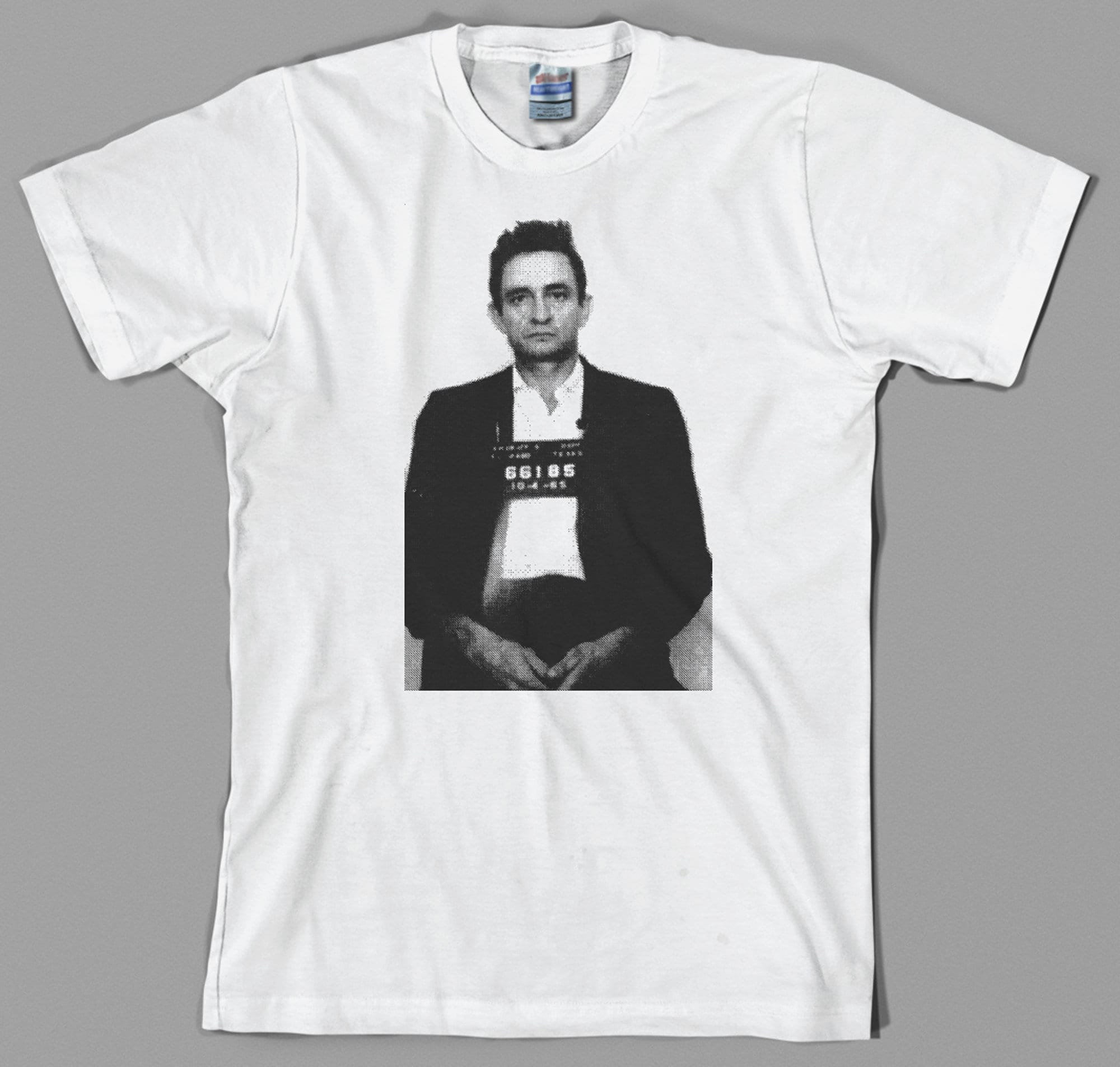 Johnny Cash Mugshot T-Shirt, Jail, Prison, Music, Man in Black, Graphic Tee, Country Music Gift for him Gift for her Cotton Soft