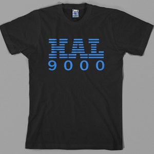 2001 Space Odyssey HAL T Shirt 9000, ibm, retro computer, logo, stanley kubrick, sci fi, film, cinema, Graphic Tee, All Sizes & Colors image 3