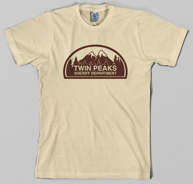 Twin Peaks Sheriff Department T Shirt david lynch, tv, police, fire walk with me, Graphic Tee, All Sizes & Colors image 1