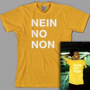 Nein No Non T Shirt, Thom Yorke (as worn by), rock, 90s, uk, gift, music, fashion - Graphic Tee, All Sizes & Colors
