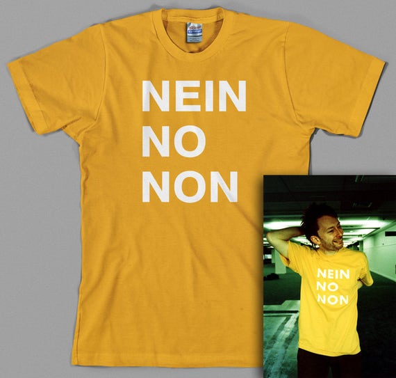 Nein No Non Shirt Thom as By Rock 90s Uk Etsy