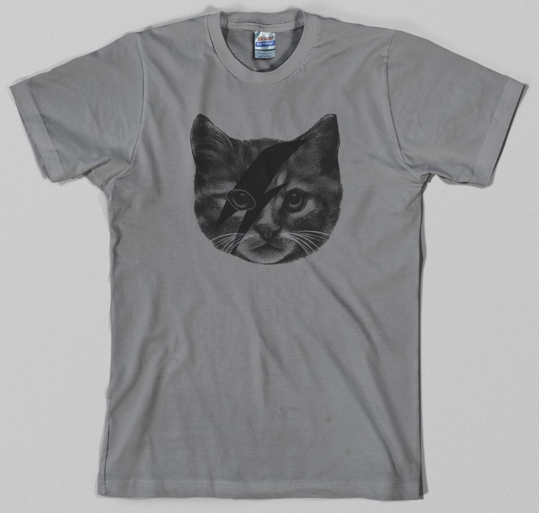 Ziggy Stardust Cat T Shirt Kitten I Love Cats Kitty Meow - Etsy