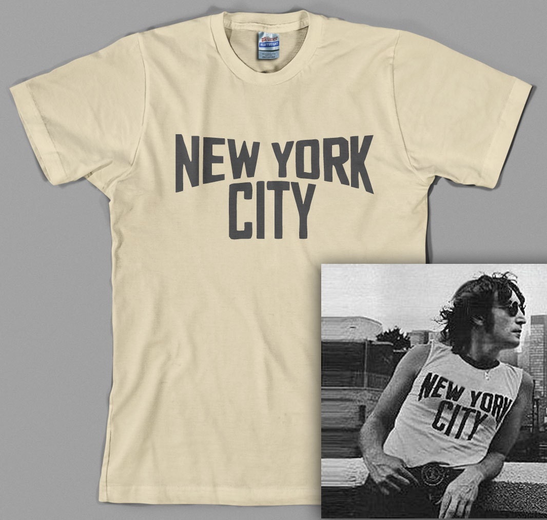 New York City John Lennon T Shirt - Working Class Hero, Yoko