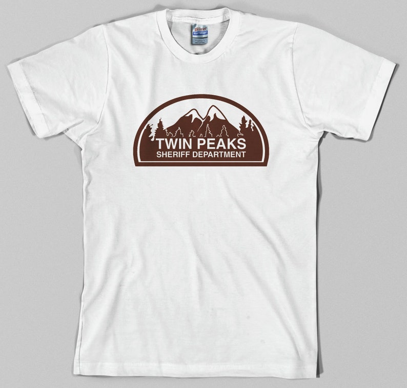 Twin Peaks Sheriff Department T Shirt david lynch, tv, police, fire walk with me, Graphic Tee, All Sizes & Colors image 3