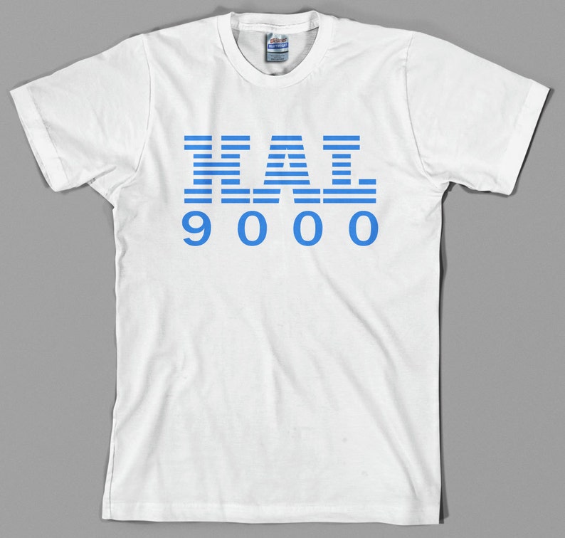 2001 Space Odyssey HAL T Shirt 9000, ibm, retro computer, logo, stanley kubrick, sci fi, film, cinema, Graphic Tee, All Sizes & Colors image 5