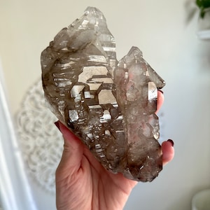 6.5” Multi-Dimensional Smoky Quartz Elestial - Minas Gerais , Brazil