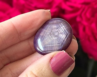 1.0” RARE Cobweb Ruby Corundrum with AMAZING Flash