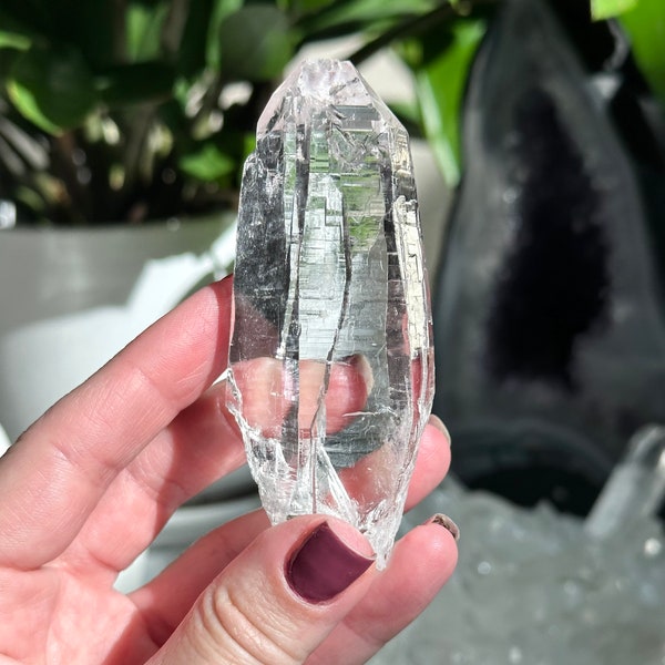 3.2” RARE Starbrary Quartz Point with Great Clarity - Diamantina Mine, Brazil