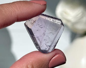 0.8” Purple Kunzite Faceted - Heart and Crown Chakra Balance - High Quality - Pakistan