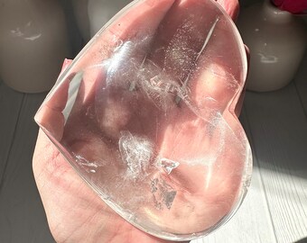 4.9インチ レムリアンクォーツハート - ブラジル産 - Etsy 日本