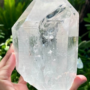 1.11kg Massive Himalayan Quartz Point with Devic Energy and Rainbow - Kullu Valley