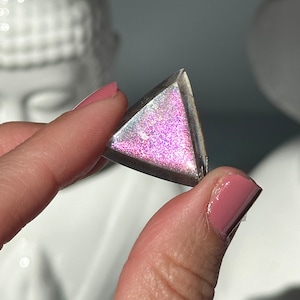 1.0”, 25ct VERY Rare - PINK Fire Quartz Covellite with Flash- Brazil