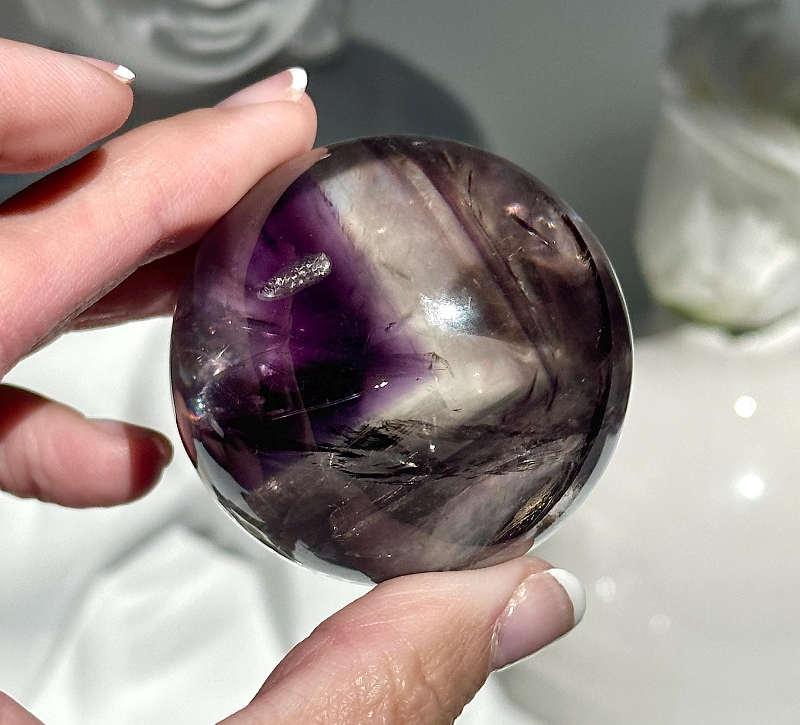 47mm トラピッチェアメジスト スフィア w/ レインボー - ブラジル