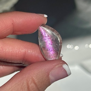 1.2”, 10ct VERY Rare - PINK Fire Quartz Covellite with Flash- Brazil