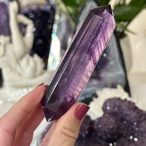 4.1” DT Faceted Amethyst Phantom Wand - Brazil