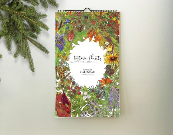Native Plants Perpetual Birthday Calendar