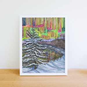 Northern Lights Great Lakes 8x10 Archival Print