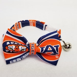 Auburn University Cat Collar, Auburn University Cat Breakaway Collar,Cat Collar, NCAA