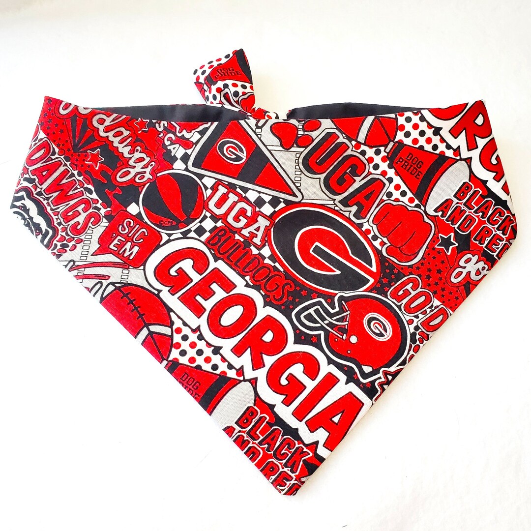 University of Pet Bandana UGA Dog Bandana UGA Cat Etsy