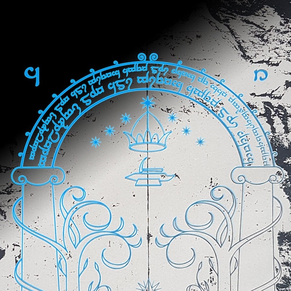 Doors of Durin Wall Decal Etsy New Zealand