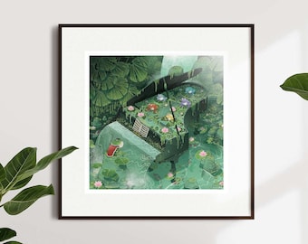 Don Gero Frog Choir - Large Poster Print