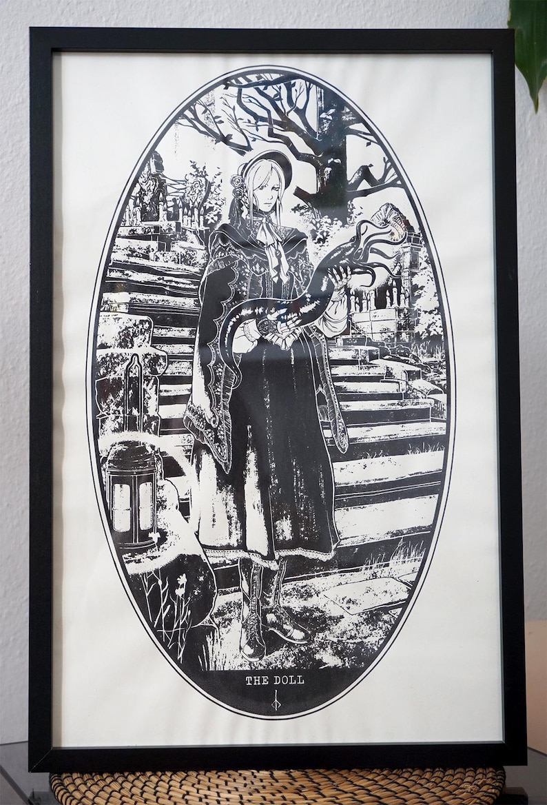 The Doll and I - Bloodborne Handmade Screenprint Bild 6