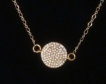 Crystal Pave Sparkler ~ Necklace