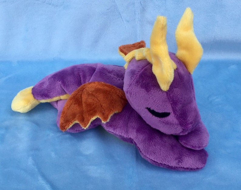 Baby purple and yellow Dragon plush Beaned PenDragons | Etsy