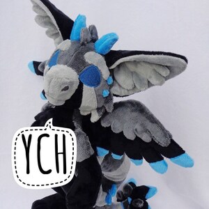 Anthro YCH handmade plush, -PLEASE READ before purchase - Dutch Angel Dragon, Protogen, furry, fursona, Fox, dog, cat your character here