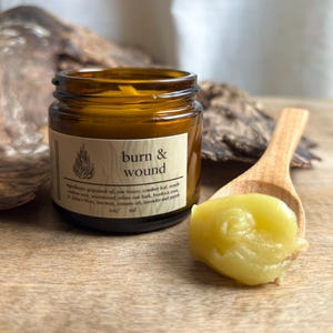 Burn Woun Ointment,burn,wound,burdock, oak bark, marshmallow,wormwood,comfrey,tamanu, myrrh