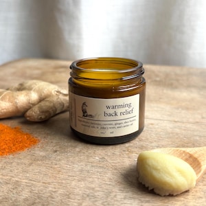 Warming Back ,Muscle , Cayenne, Ginger, St. John&#39;s wort, shea butter,muscle rub