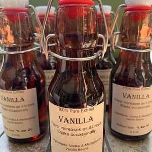 Vanilla extract, Madagascar vanilla beans, cooking, holiday