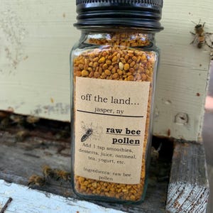Bee pollen, raw, gluten free,dairy free, GMO free, honeybee pollen