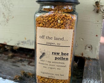 Bee pollen, raw, gluten free,dairy free, GMO free, honeybee pollen