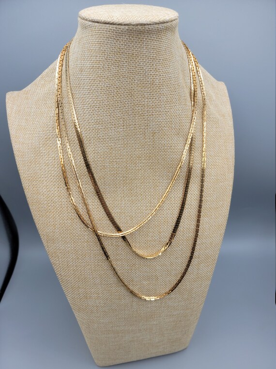 Two Chains. 2 Necklaces, Layered, Layer Chains, G… - image 2