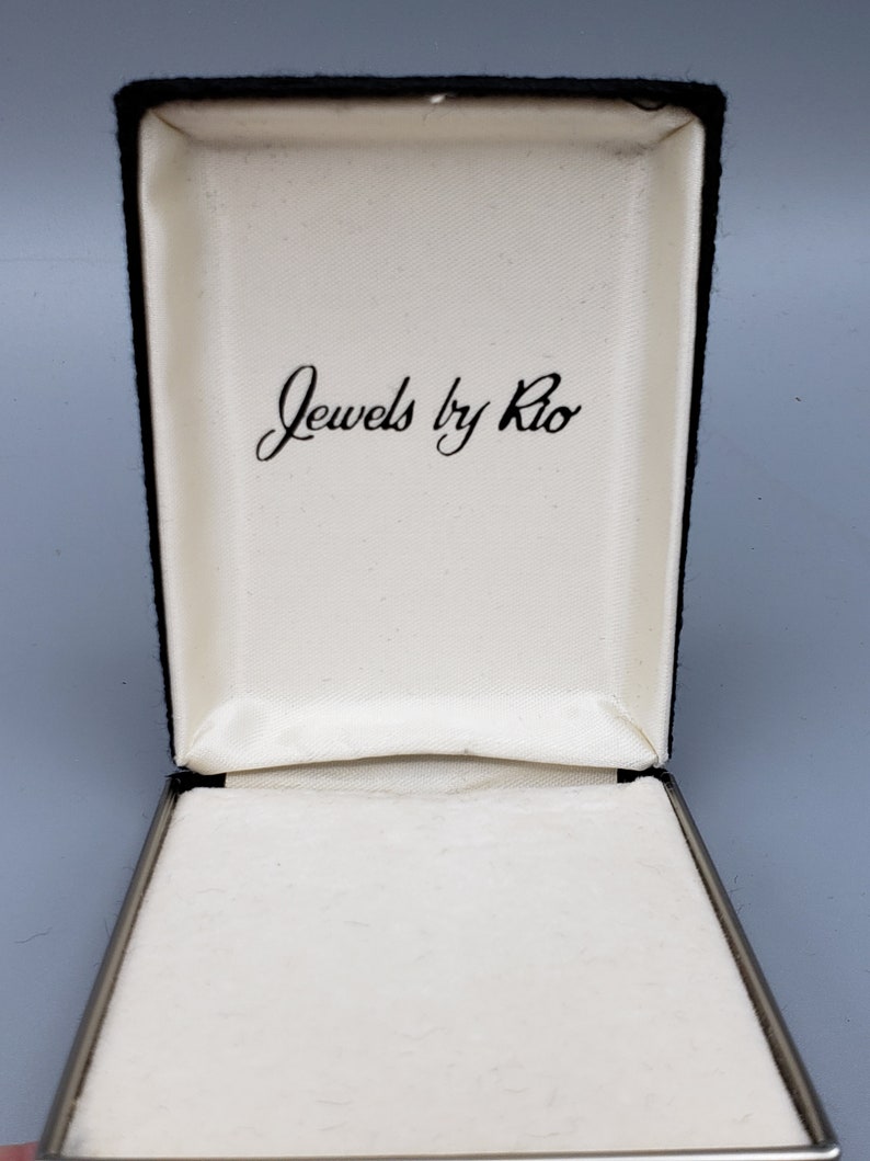 Presentation Box Black Box Necklace Box Jewels by Rio Antique Jewelry Box Gift Box Collectable Jewelry Box