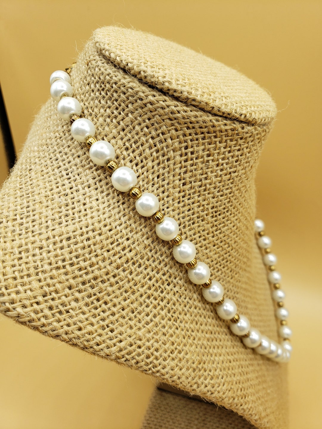 Classic Gold Weddingfaux Pearl Necklace Jewelry Necklace Etsy