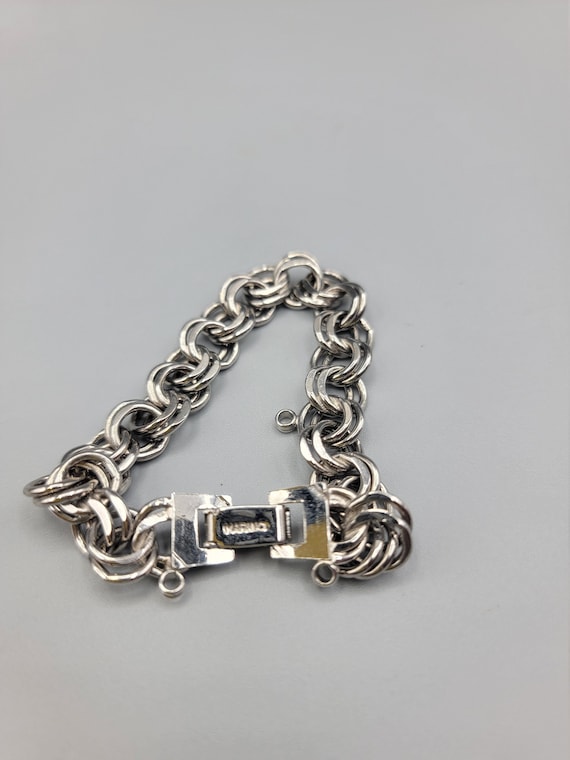 Vintage Signed Marino Chrome Silver Heavy Chain Me