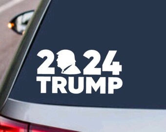 TRUMP 2024 Decal - Make America Great Again - United States Political President Sticker - Car Truck Suv Vehicle - Home Laptop Design MAGA