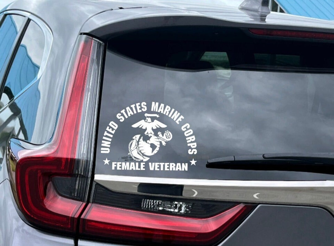 USMC Marine Corps Female Decal – Show Your Military Pride On Cars, Trucks, SUVs & More!